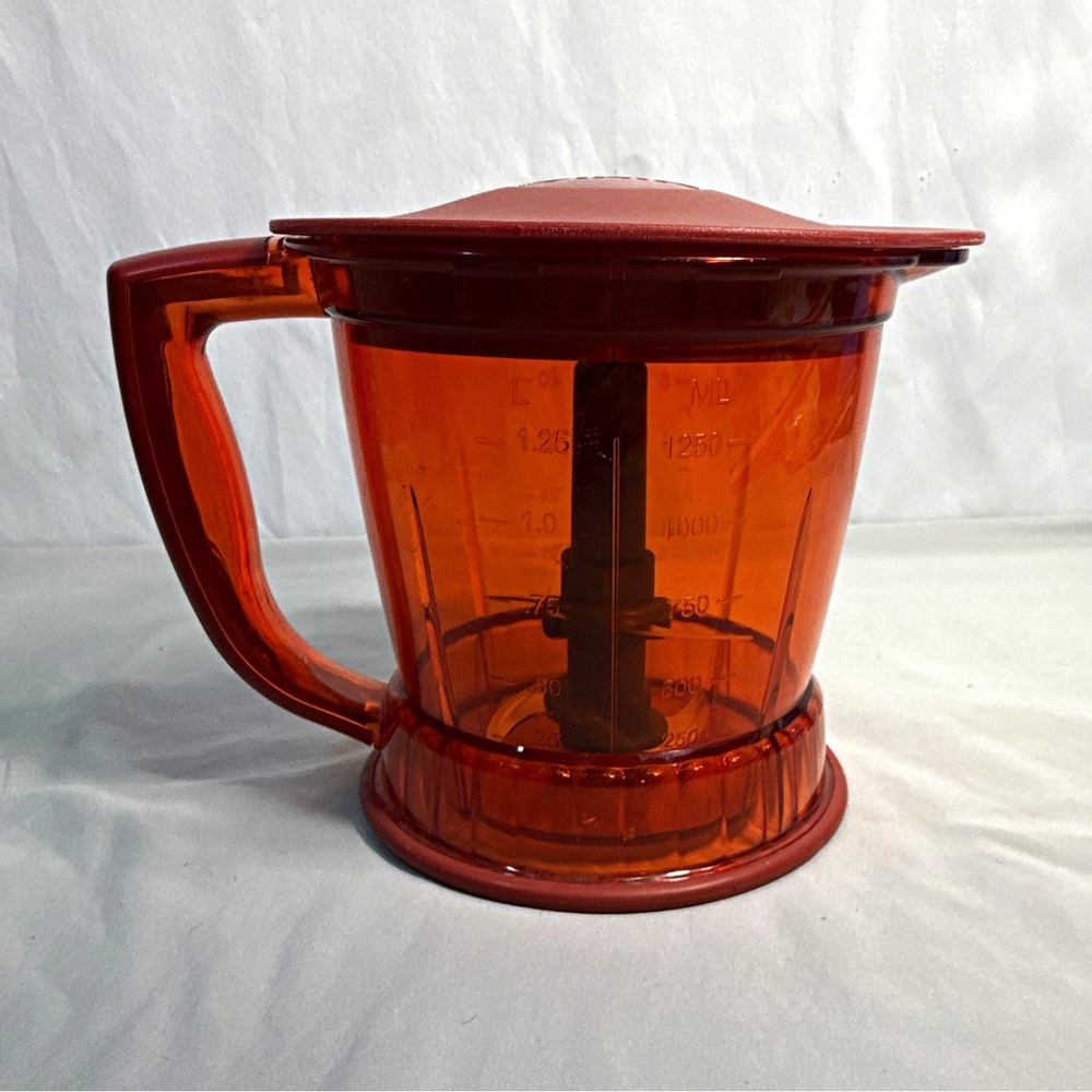 Ninja Storm Replacement 40 oz Pitcher Jar & Lid QB750Q QB751Q 5-Cup Orange Red